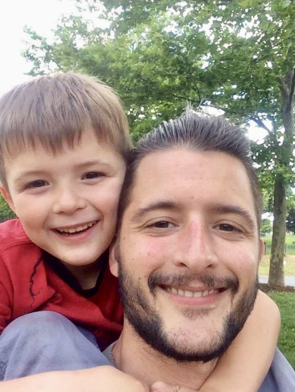 Dean Wendig, founder of Pepper Siege, with his son